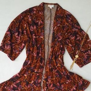 Beautiful 🍁🍂🍁colored Lularoe Lindsay kimono